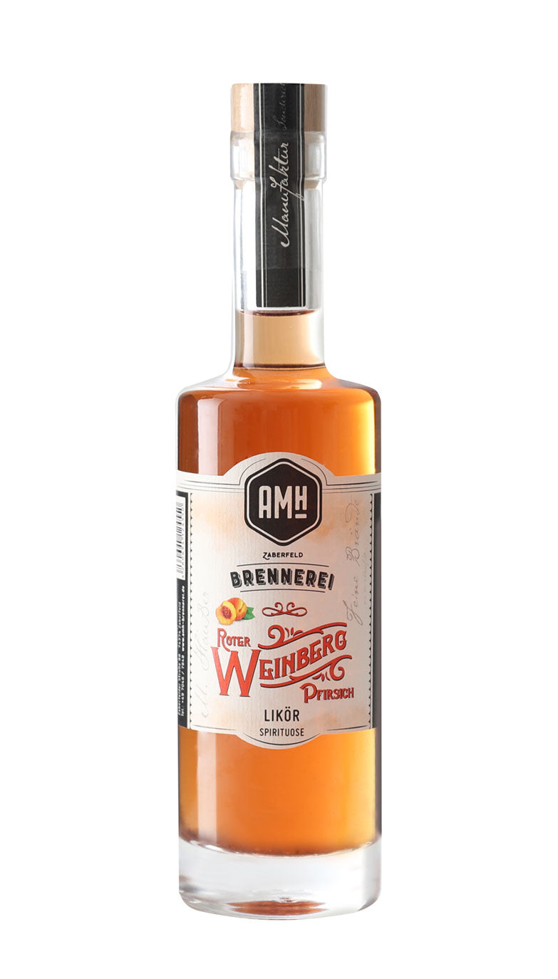 Roter Weinbergpfirsich Likör 23% vol.